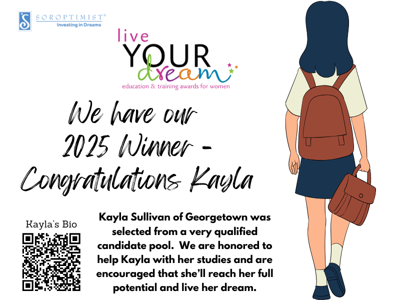 Live Your Dream Winner – Kayla Sullivan