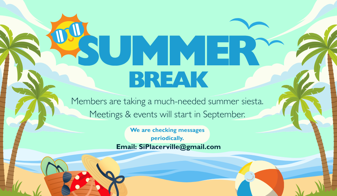 We’re taking some time off…..Back in September.